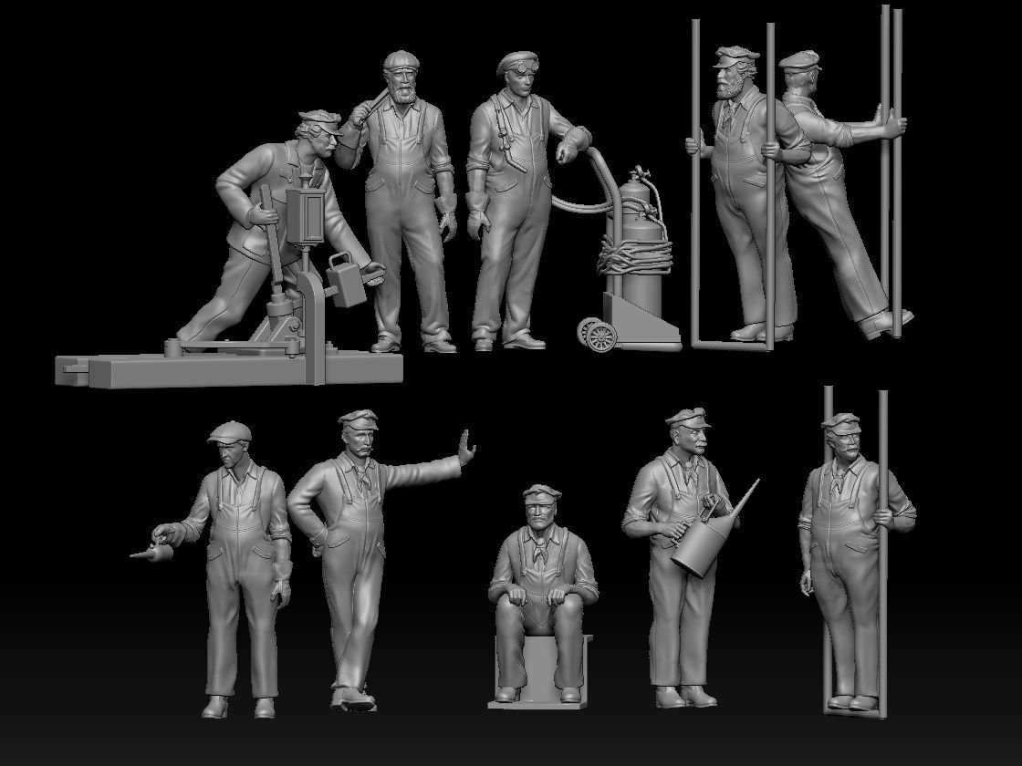 staff railroad 3D print model_10