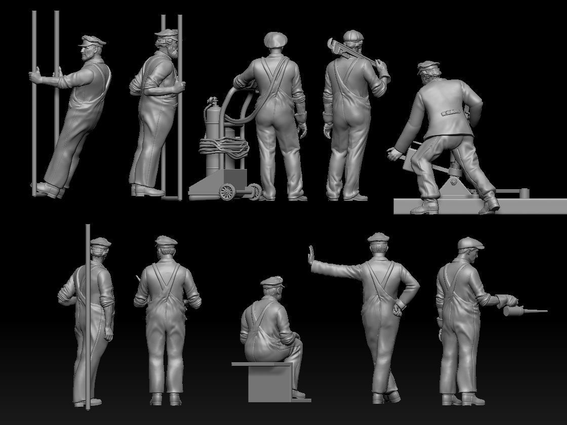 staff railroad 3D print model_11