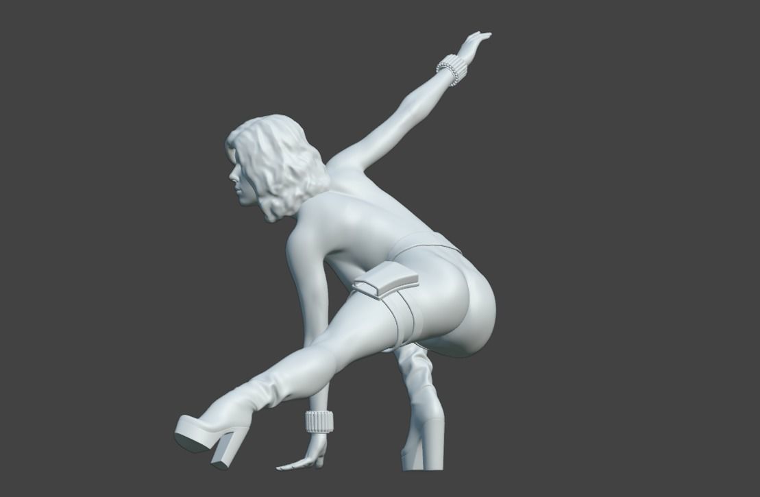 Natasha Sexy Heroine - Hero Pose 3D print model_8