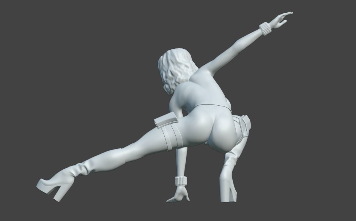 Natasha Sexy Heroine - Hero Pose 3D print model_6