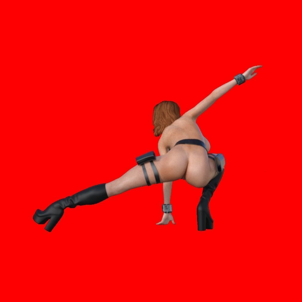 Natasha Sexy Heroine - Hero Pose 3D print model_3