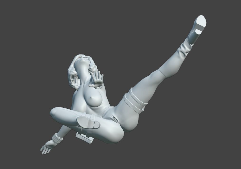 Natasha Sexy Heroine - Hero Pose 3D print model_9