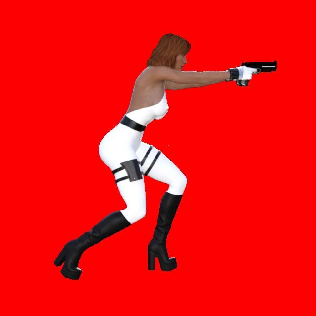 Natasha Sexy Heroine - Fighting Crime 3D print model_2
