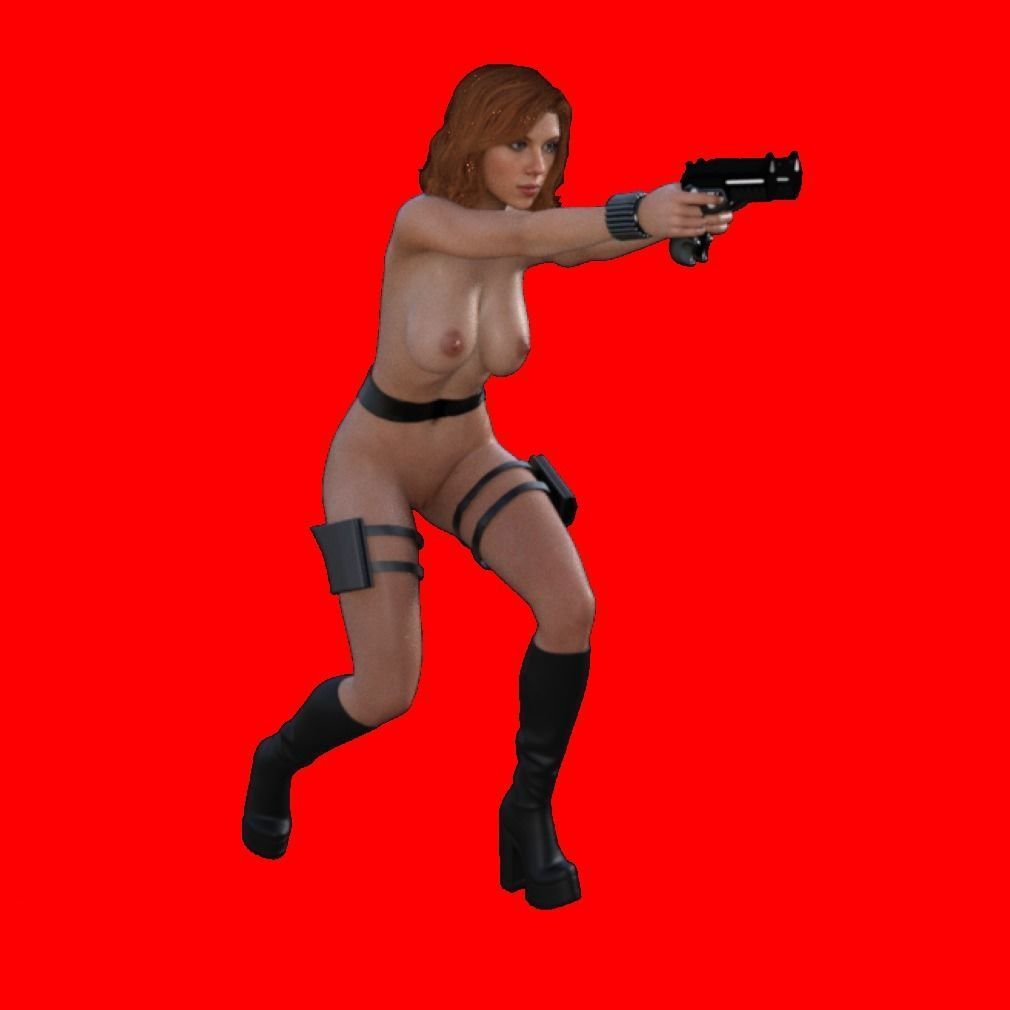 Natasha Sexy Heroine - Fighting Crime 3D print model_3