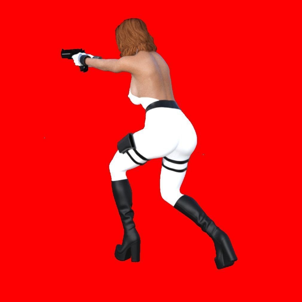 Natasha Sexy Heroine - Fighting Crime 3D print model_1