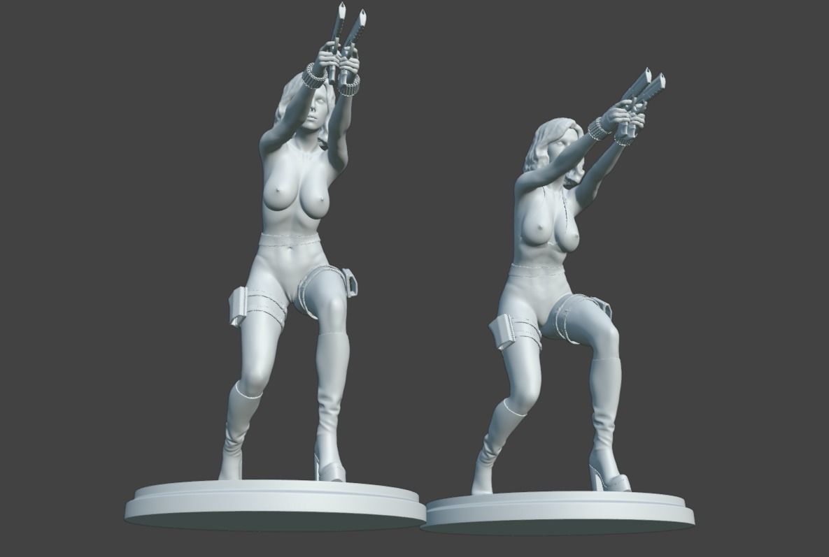 Natasha Sexy Heroine - Fighting Crime 3D print model_9