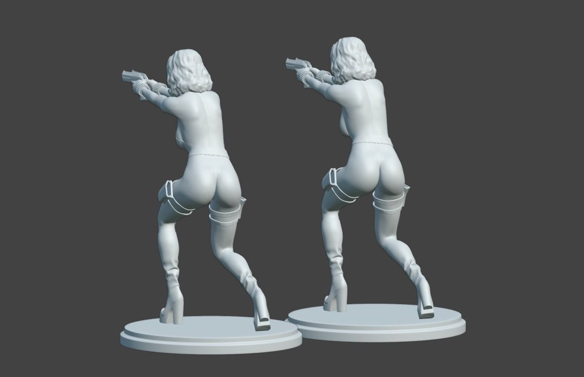 Natasha Sexy Heroine - Fighting Crime 3D print model_7