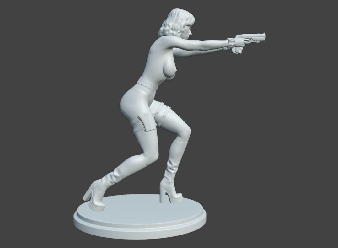 Natasha Sexy Heroine - Fighting Crime 3D print model_10
