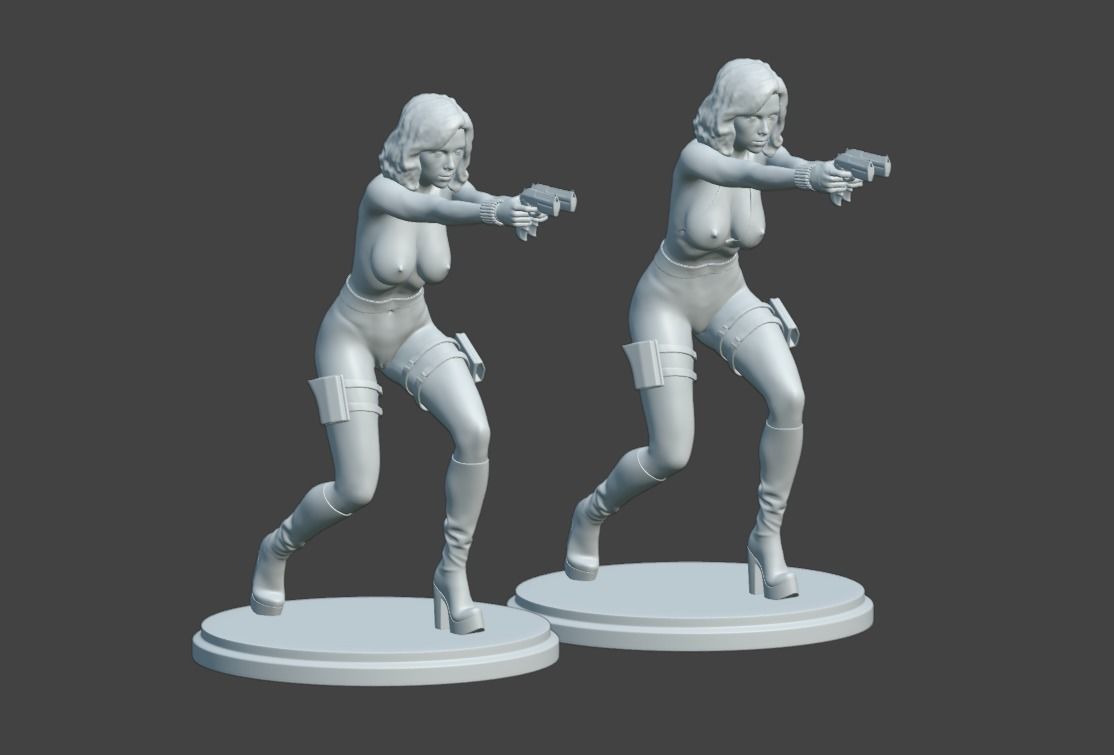 Natasha Sexy Heroine - Fighting Crime 3D print model_6