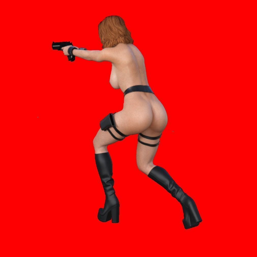 Natasha Sexy Heroine - Fighting Crime 3D print model_4
