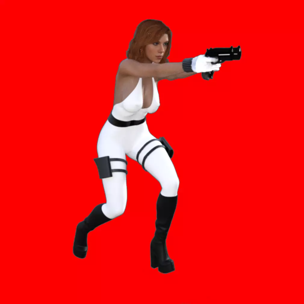 Natasha Sexy Heroine - Fighting Crime 3D print model_0