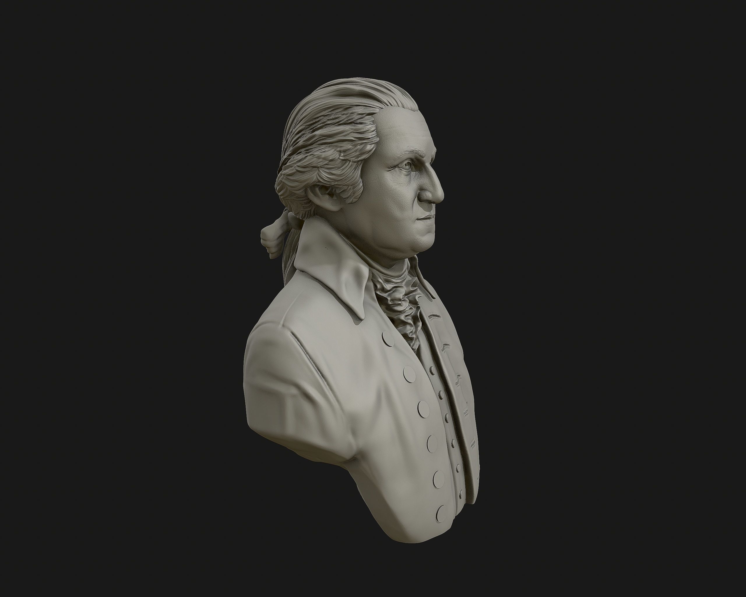 George Washington 3D Model 3D print model_8
