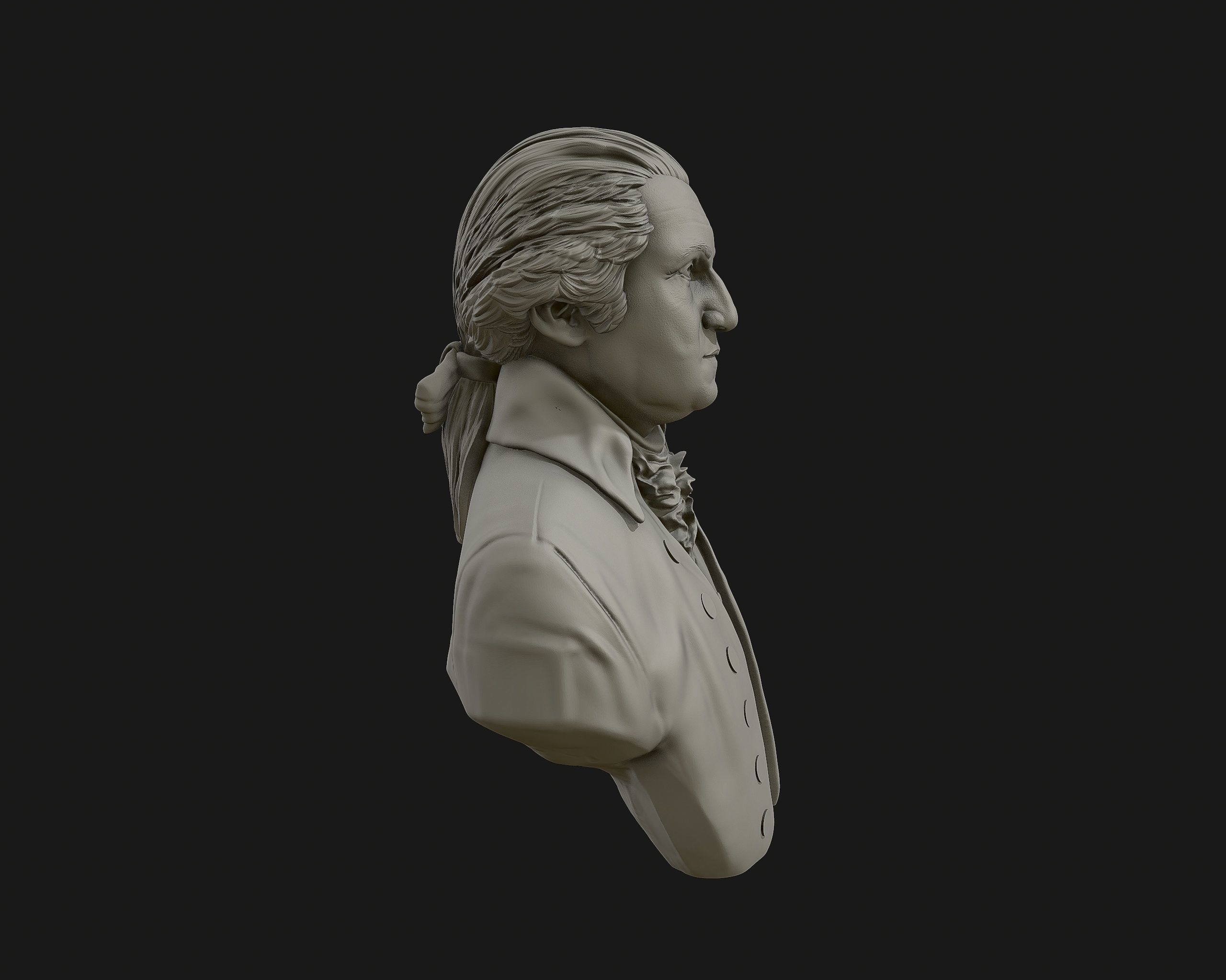George Washington 3D Model 3D print model_9