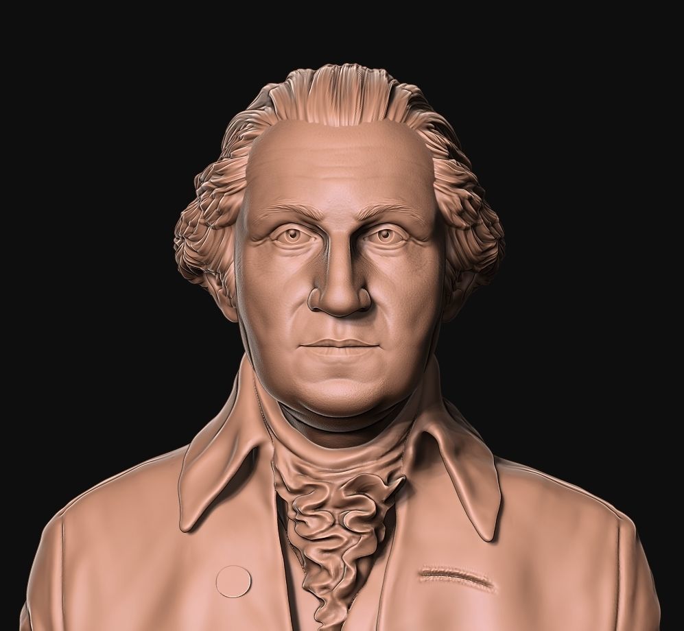 George Washington 3D Model 3D print model_2