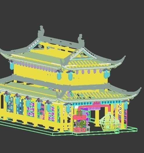 Ancient buildings 3D model_7