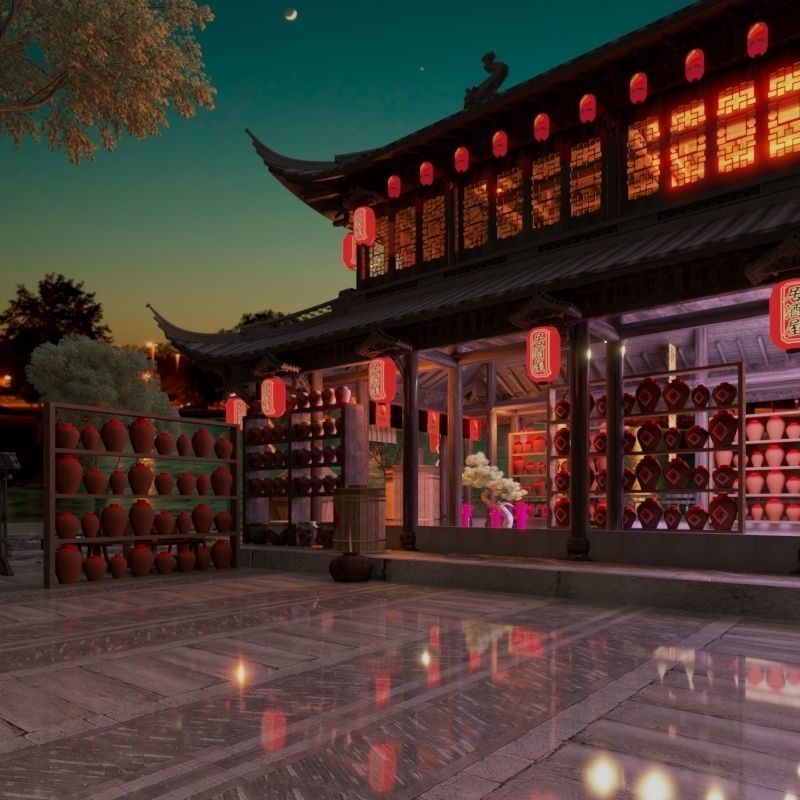 Ancient buildings 3D model_4