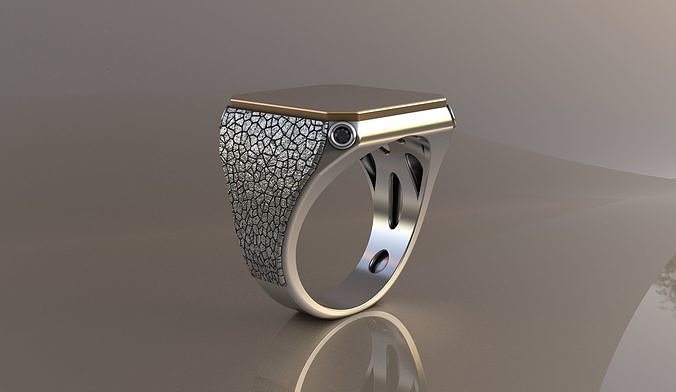 mimalist men ring Free 3D model