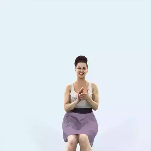 Yearn 21L Clapping Sitting Casual Woman