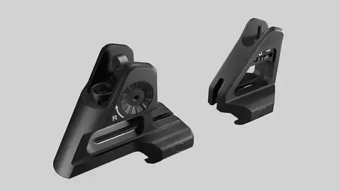 Peak 01 Sight Low-poly 3D model