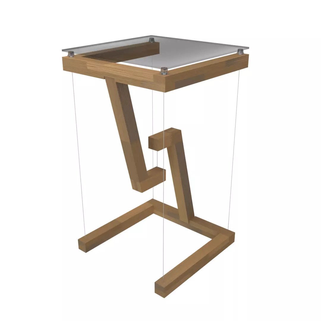 Designer Table 3D model_0