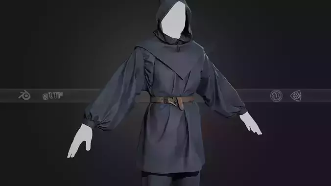 Blue Medieval Outfit 