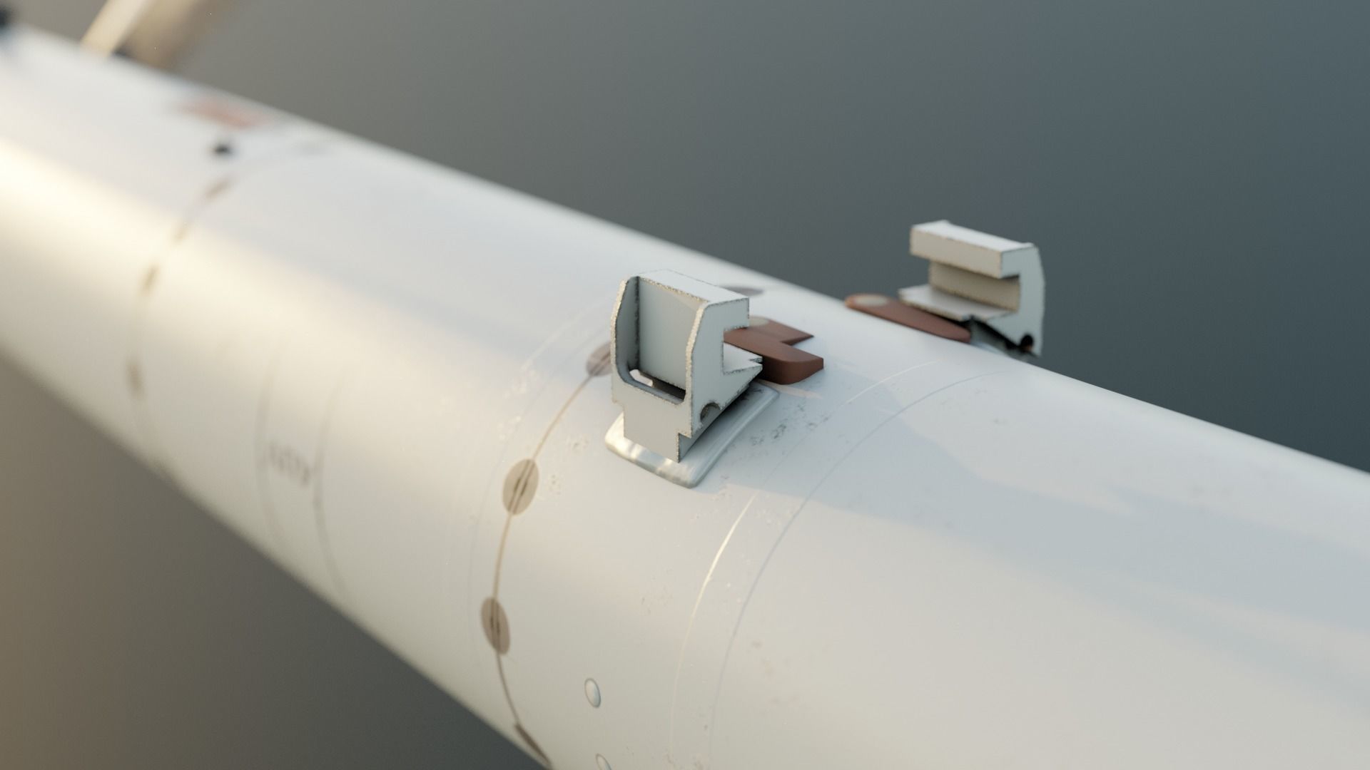 R-27T air-to-air missile Low-poly 3D model_6