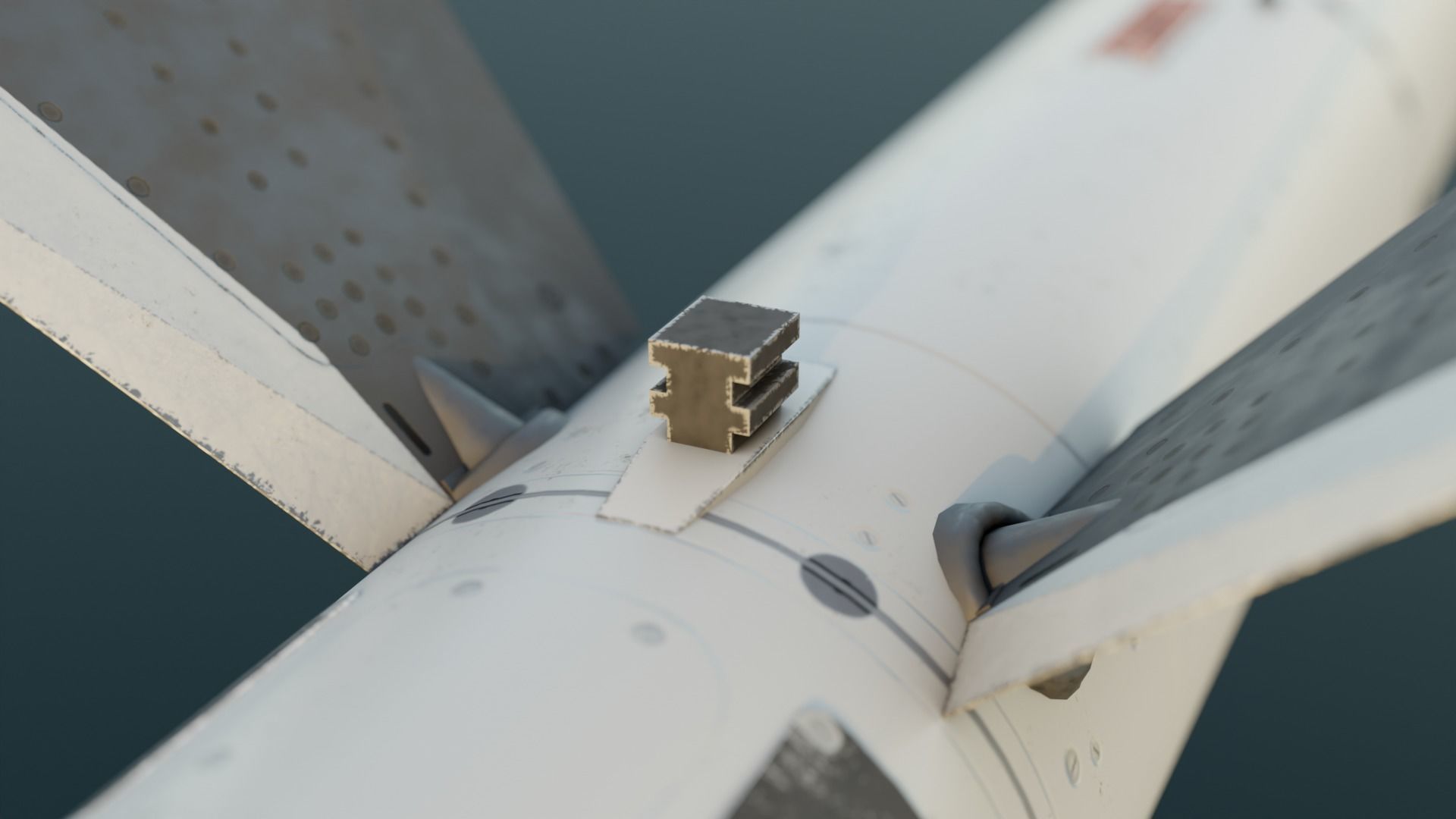 R-27T air-to-air missile Low-poly 3D model_4