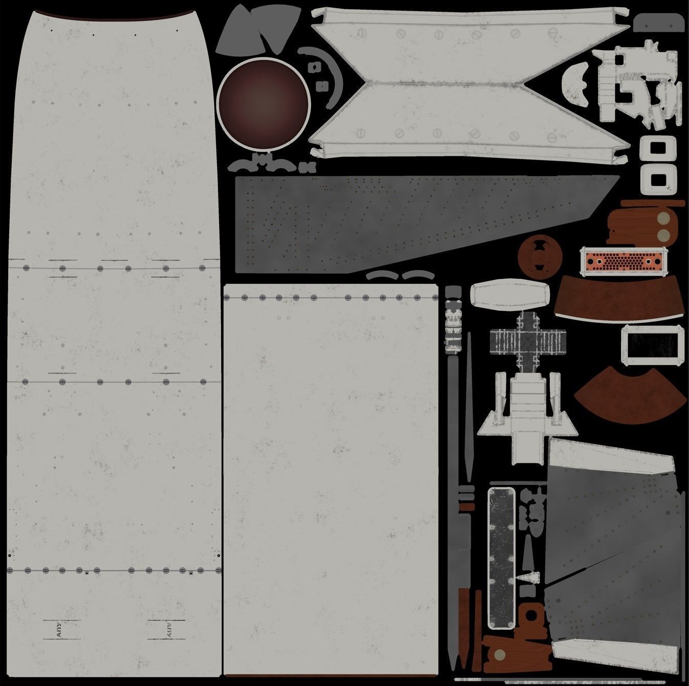R-27T air-to-air missile Low-poly 3D model_7