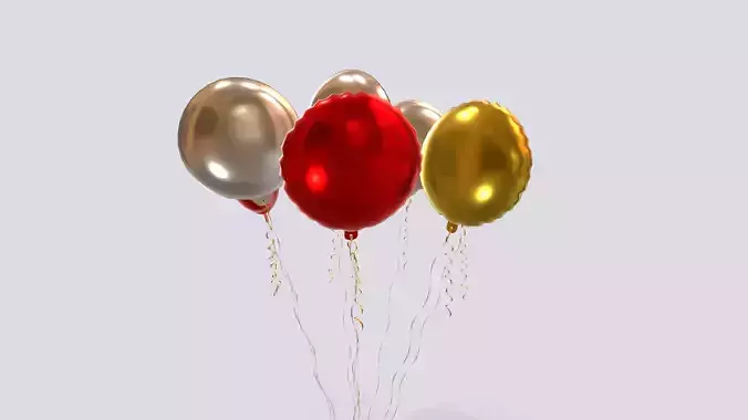 Helium Balloons 3D model