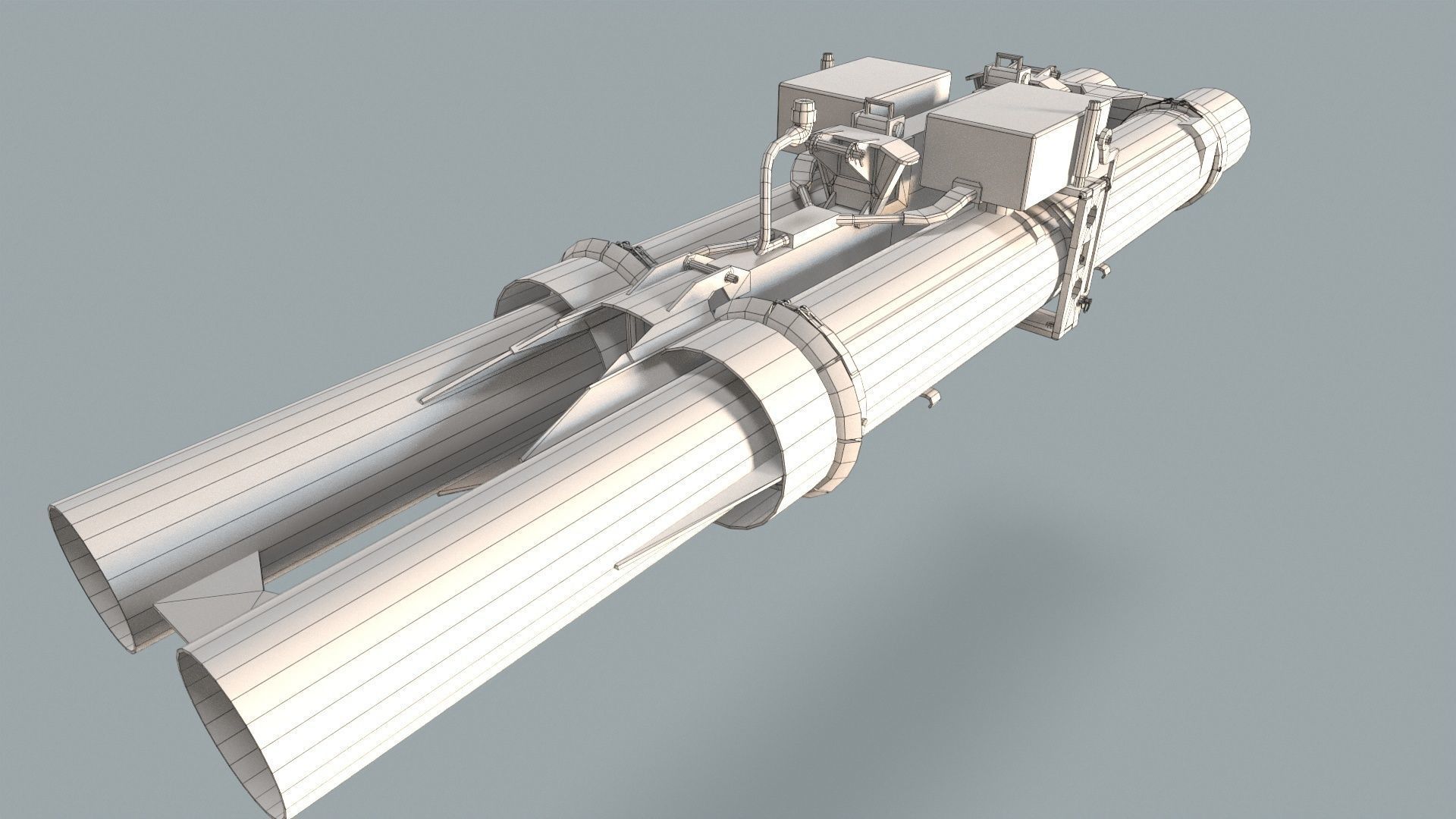 Missile Launcher BGM-71D TOW-2 X2 3D model_13