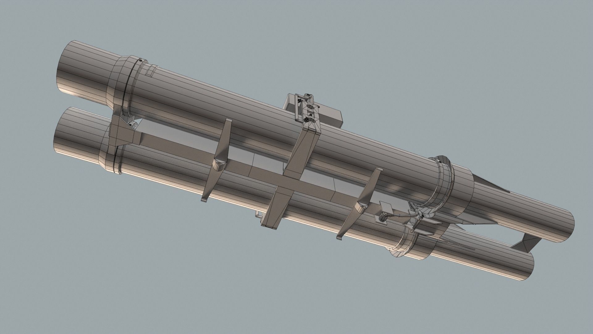 Missile Launcher BGM-71D TOW-2 X2 3D model_16