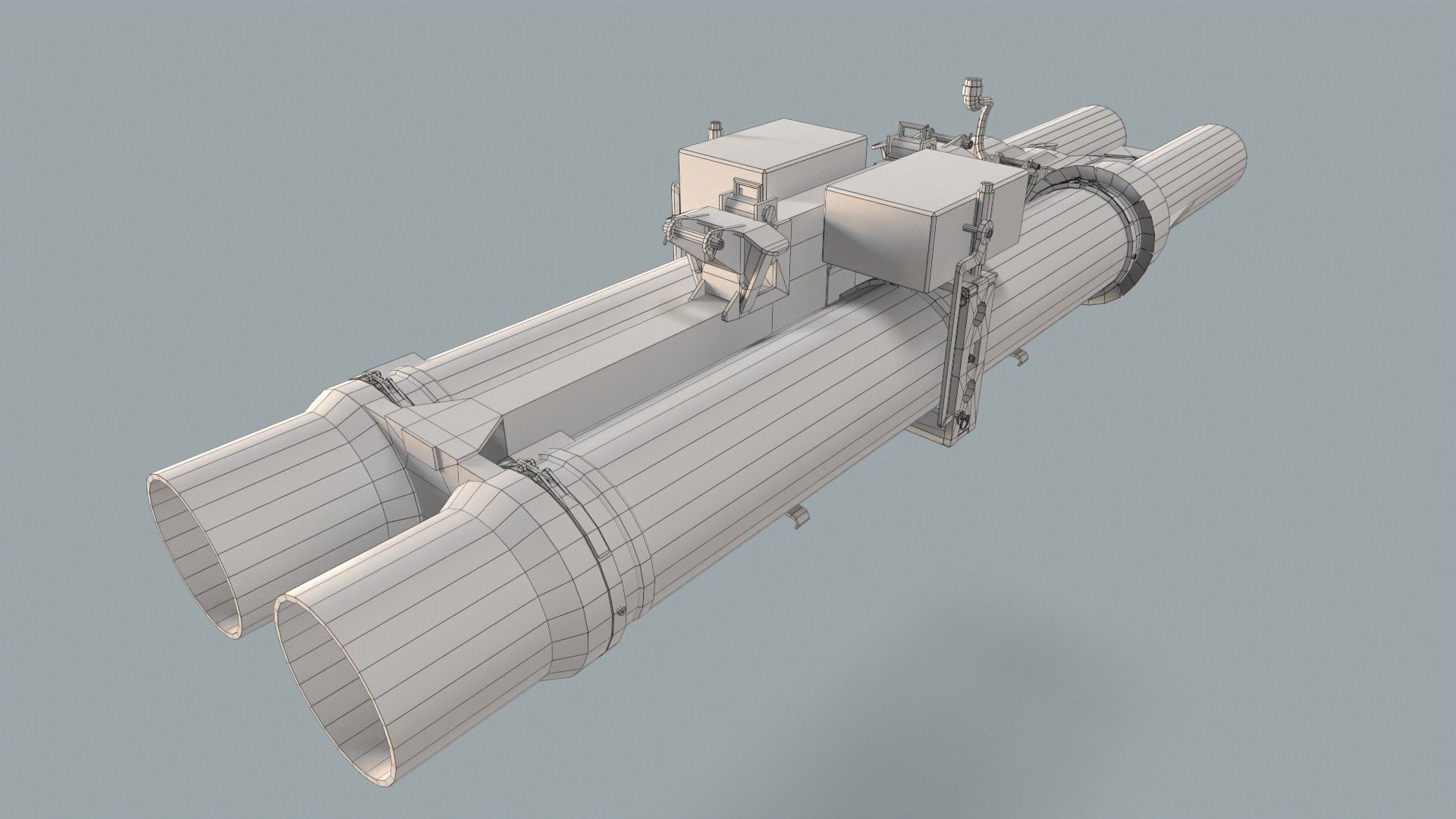 Missile Launcher BGM-71D TOW-2 X2 3D model_12
