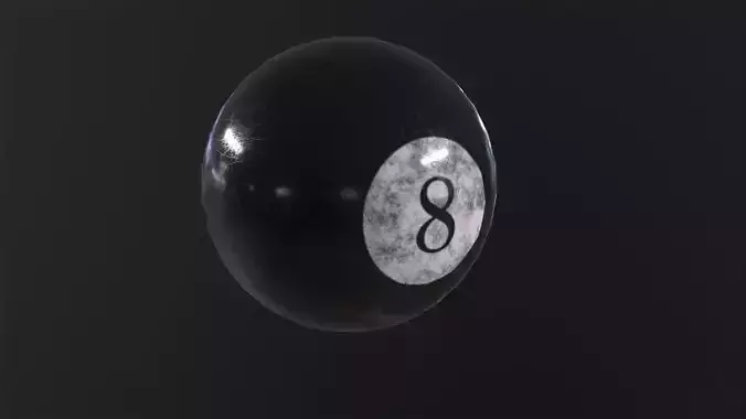 Pool Ball 3D Model Low-poly 3D model