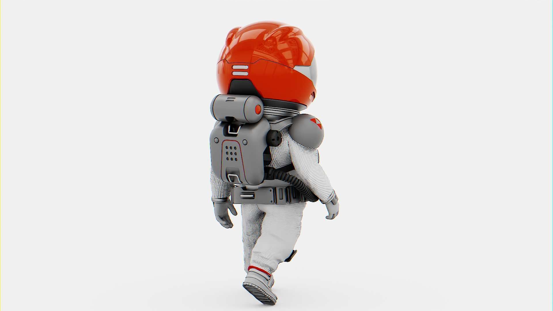 TOON ASTRONAUT GOLBY RIGGED 3D model_20
