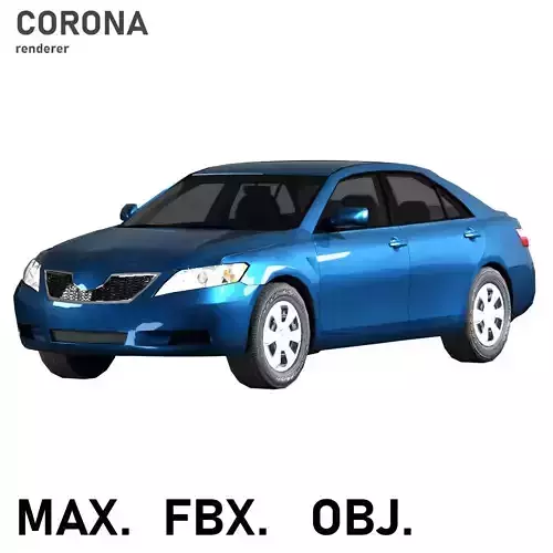  Toyota Camry 3D Model Low Poly Realistic