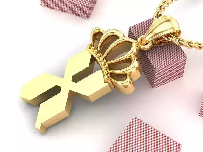 X Pendant Letter Jewelry Version 7