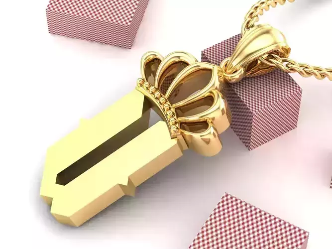 U Pendant Letter Jewelry Version 7