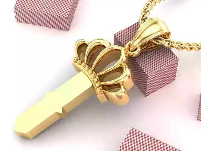 I Pendant Letter Jewelry Version 7 3D model I Pendant Letter Jewelry Version 7 3D model