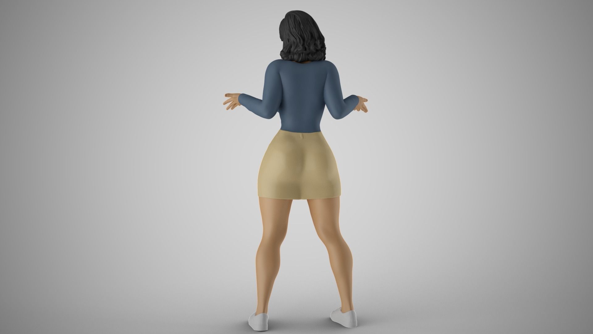 Girl Try to Tell Troubles 3D print model_7