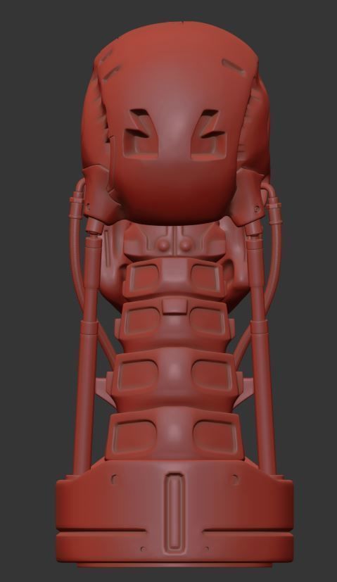 T-800 Skull Terminator 2 Judgment Day Replica 3D print model_8