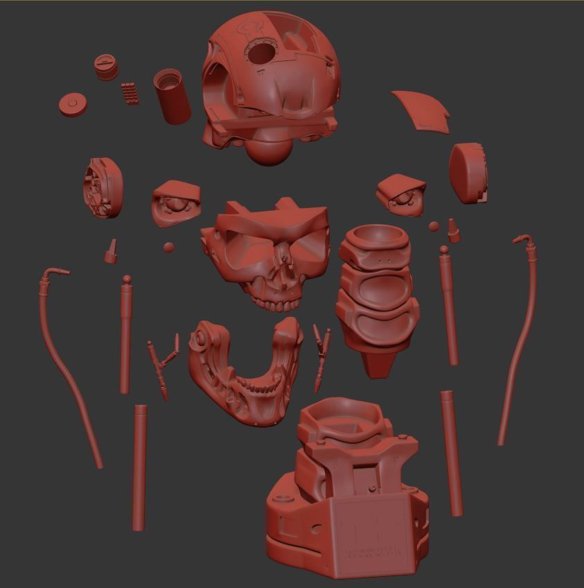 T-800 Skull Terminator 2 Judgment Day Replica 3D print model_18