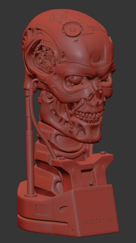 T-800 Skull Terminator 2 Judgment Day Replica 3D print model_14