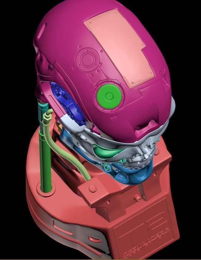 T-800 Skull Terminator 2 Judgment Day Replica 3D print model_35