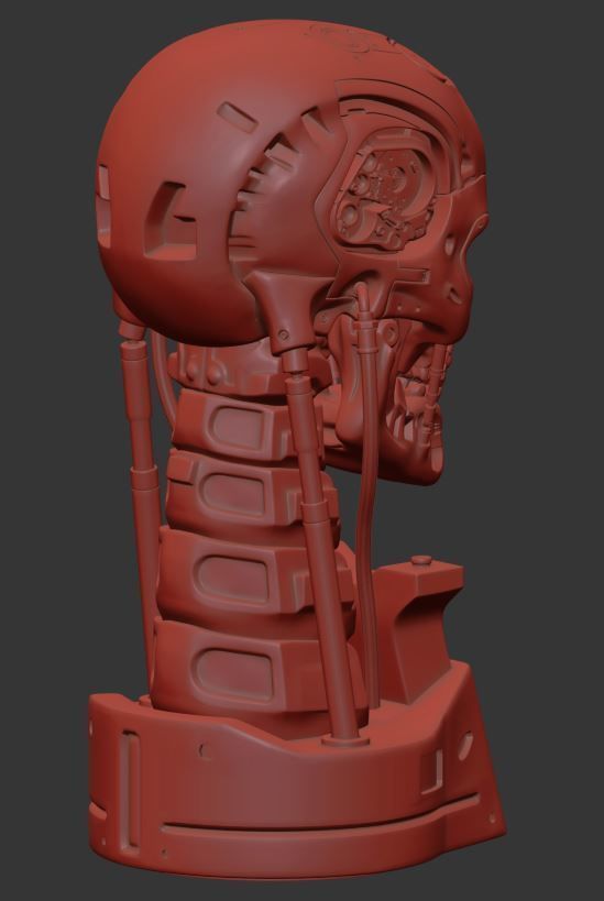 T-800 Skull Terminator 2 Judgment Day Replica 3D print model_12