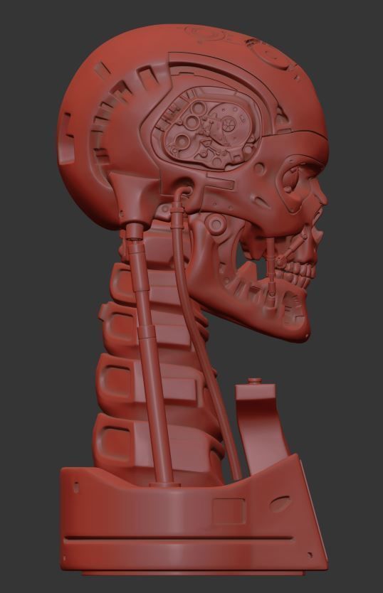 T-800 Skull Terminator 2 Judgment Day Replica 3D print model_9