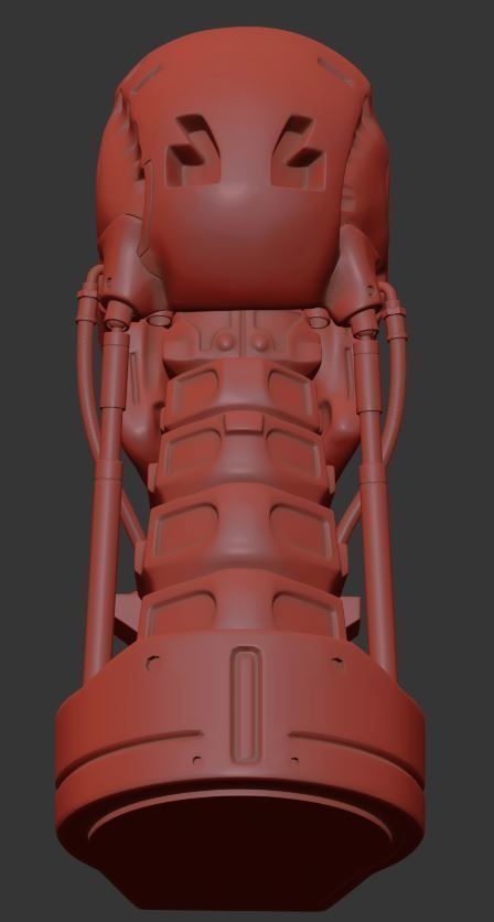 T-800 Skull Terminator 2 Judgment Day Replica 3D print model_20