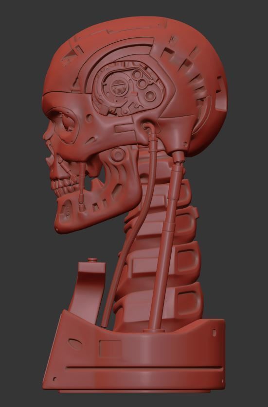 T-800 Skull Terminator 2 Judgment Day Replica 3D print model_7