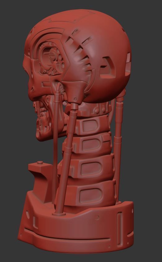 T-800 Skull Terminator 2 Judgment Day Replica 3D print model_11