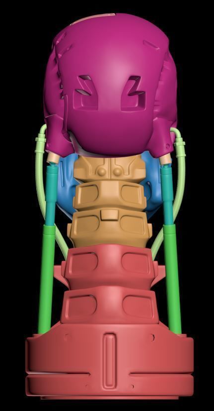 T-800 Skull Terminator 2 Judgment Day Replica 3D print model_30