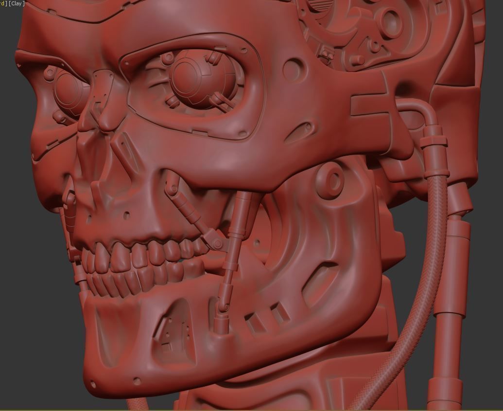 T-800 Skull Terminator 2 Judgment Day Replica 3D print model_22